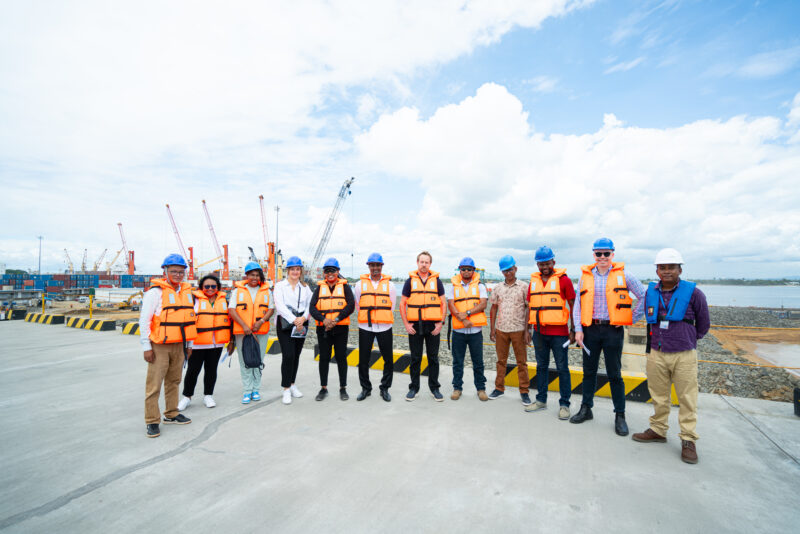 UNICEF and Alliance staff visiting Antananarivo's port